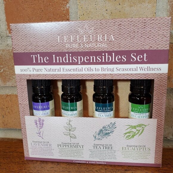 New Lefleuria Pure Natural Essential Oils 4 bottles x100ml assortmens - Picture 1 of 5